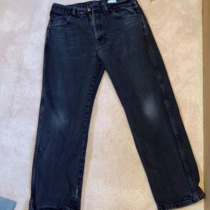 Men’s black denim.